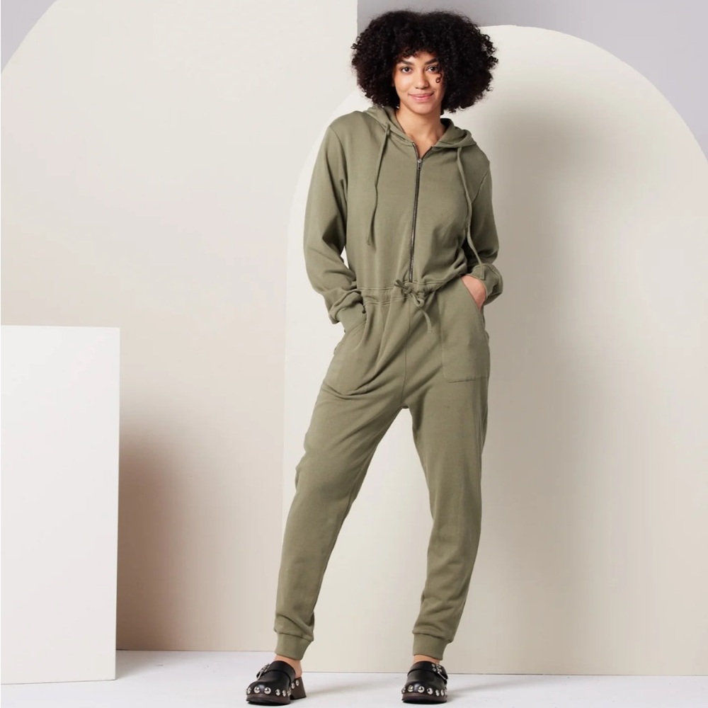 Valerie Jumpsuit from Known Supply 3X in Army Green